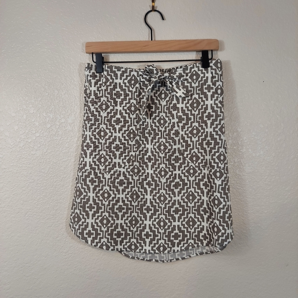 Royal Robbins Bergen Summer Skirt Ivory and Grey Print Hondo   XS - Picture 3 of 14